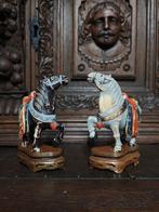 Chinese gesneden paarden, Antiquités & Art, Art | Sculptures & Bois, Enlèvement