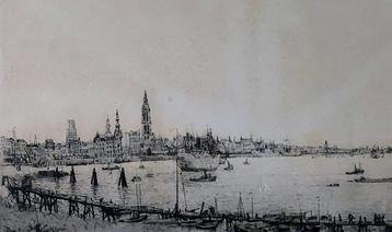 Malfliet Romain Reede van Antwerpen grote ets/get/kader beschikbaar voor biedingen