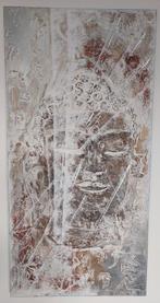 Budha op doek H 120 x B 60, Antiek en Kunst, Ophalen