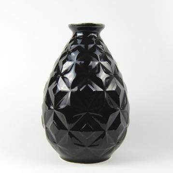 Vase art deco Boch noir forme n1119 - Charles Catteau