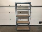 (101) Metalen rek met legplanken donkergrijs, Huis en Inrichting, Kasten | Stellingkasten, Ophalen, Zo goed als nieuw