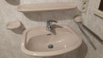 lavabo op zuil en accessoires, Huis en Inrichting, Badkamer | Badkamermeubels, Ophalen, Gebruikt, Wasbak of Wastafel