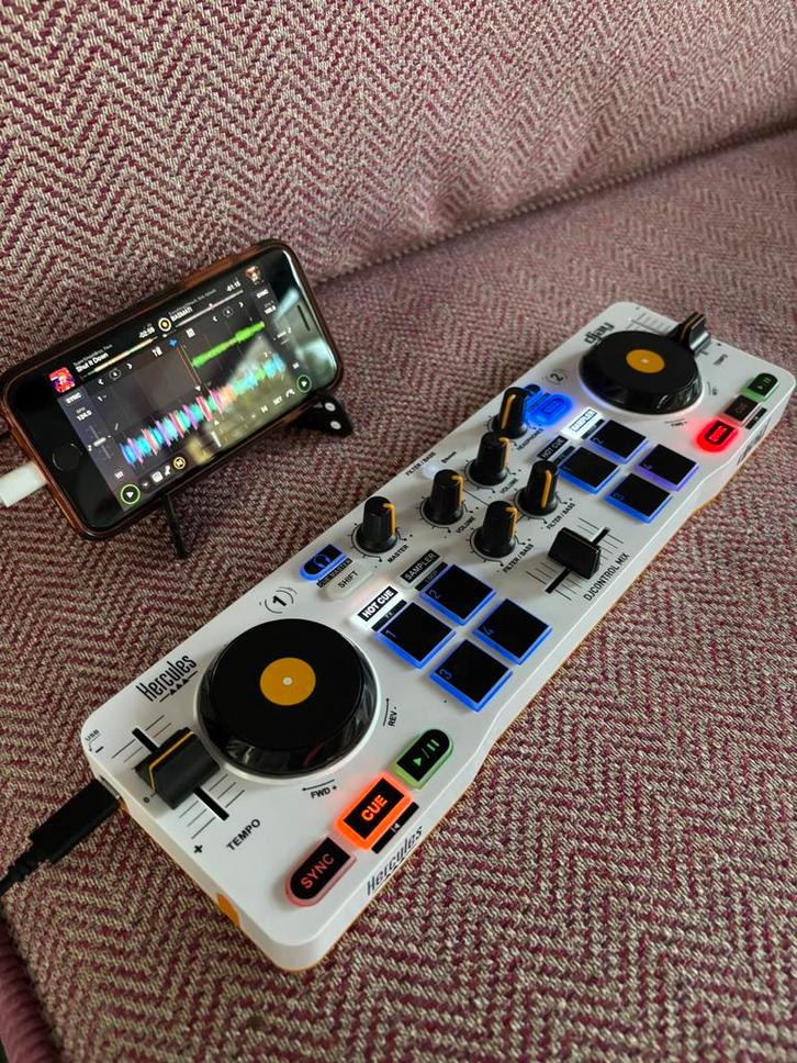 Hercules DJ control mix for smartphone, Muziek en Instrumenten, Dj-sets en Draaitafels, Zo goed als nieuw, Ophalen
