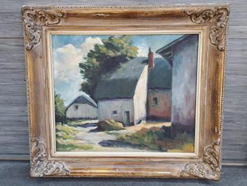 Huile sur toile signe hacking beschikbaar voor biedingen