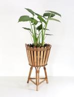Vintage bamboe plantenbak jaren 60, Tuin en Terras, Bloembakken en Plantenbakken, Ophalen of Verzenden, Zo goed als nieuw
