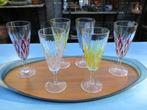 6 Vintage champagne fluitjes (Carnaval), Antiek en Kunst, Ophalen