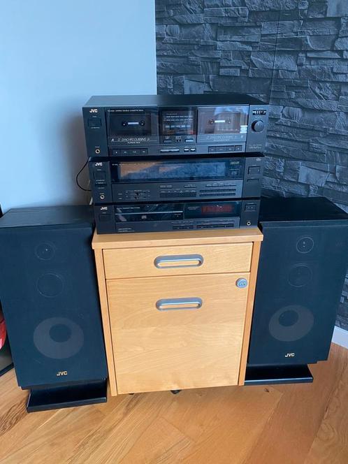 JVC set, Audio, Tv en Foto, Stereoketens, Zo goed als nieuw, Cassettedeck, Cd-speler, Tuner of Radio, Speakers, JVC, Ophalen