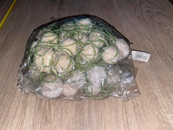 🔥 Decoratie - ballenguirlande met glitter - 120 cm, Hobby en Vrije tijd, Knutselen, Ophalen of Verzenden