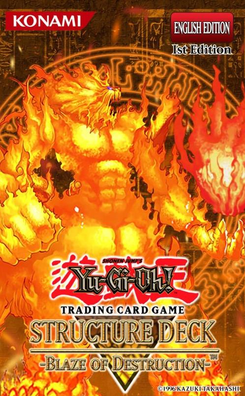 Yu-Gi-Oh! Structure Deck 'Blaze of destruction', Hobby & Loisirs créatifs, Jeux de cartes à collectionner | Yu-gi-Oh!, Comme neuf