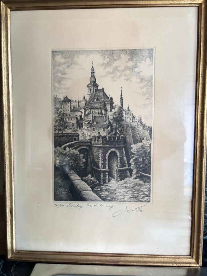 tableau Géo FOSTY  Luxembourg Breedewee, Antiquités & Art, Art | Peinture | Classique, Enlèvement ou Envoi