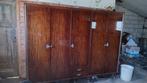 Kleerkast glanzend hout jaren 60 gratis, Huis en Inrichting, Kasten | Kleerkasten, Ophalen, Gebruikt, Vintage, 200 cm of meer