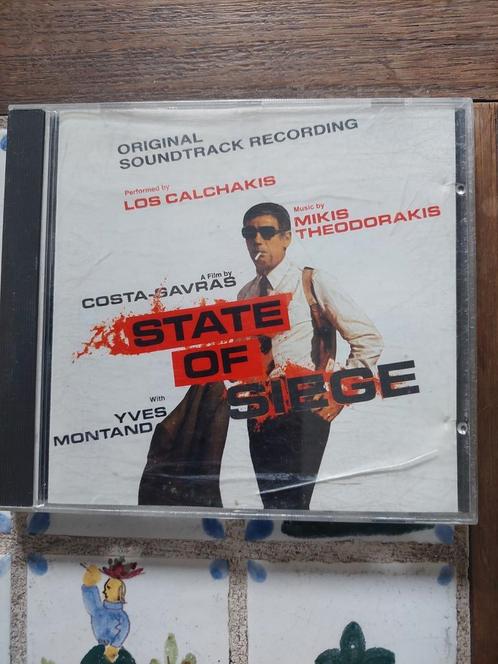 CD BO du film État de Siège Statère of Siège M. Theodorakis, Cd's en Dvd's, Cd's | Filmmuziek en Soundtracks, Ophalen of Verzenden