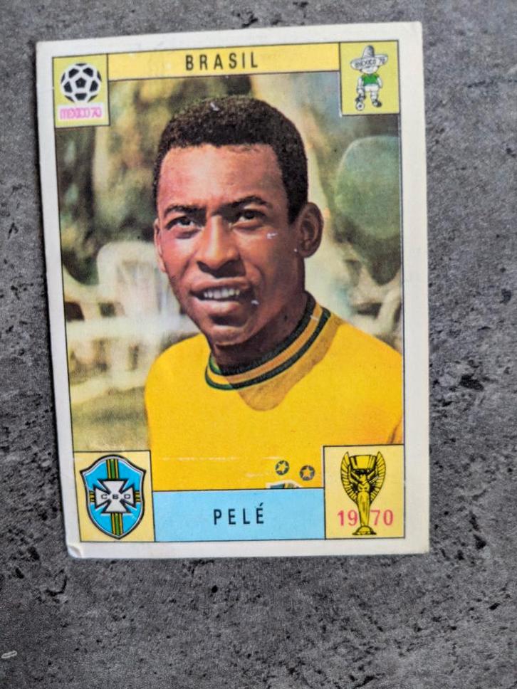 Panini KAART 1970 football Coupe du monde Mexique 70 PELE, Hobby & Loisirs créatifs, Autocollants & Images, Envoi