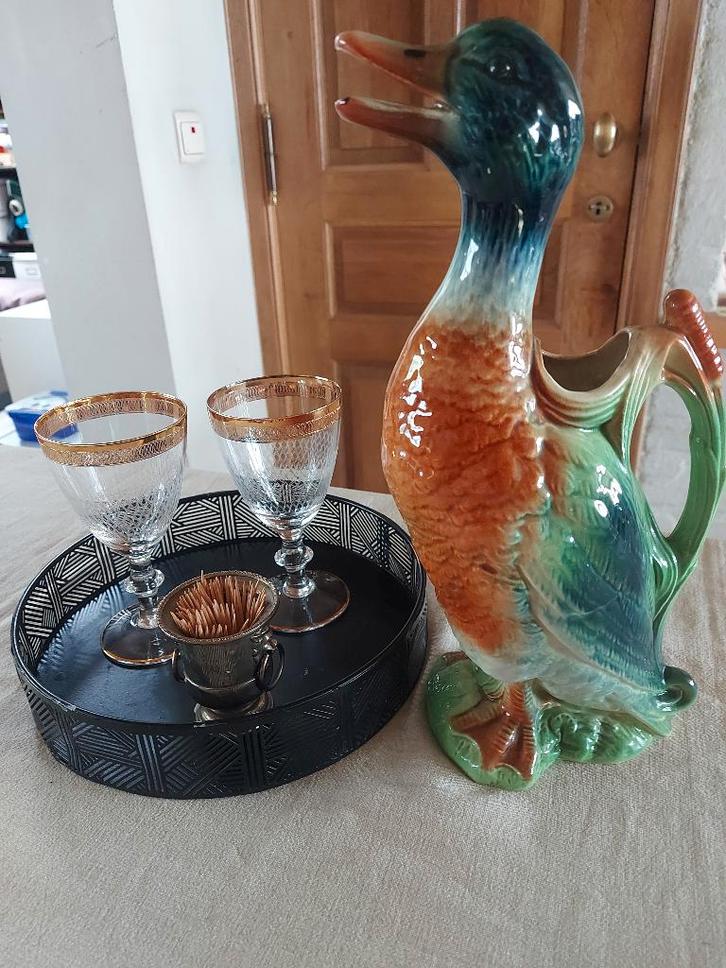 Zeldzame eendenkan, Antiquités & Art, Antiquités | Céramique & Poterie, Enlèvement