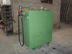 dubbelwandige mazouttank met pomp, Ophalen
