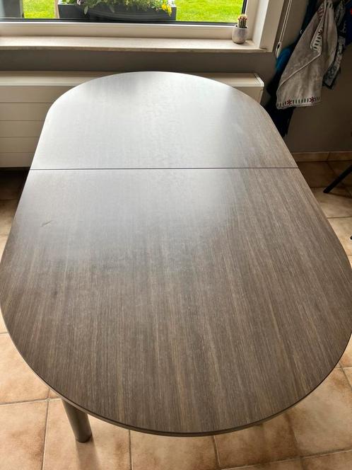 Ovale uittrekbare keukentafel, Huis en Inrichting, Tafels | Eettafels, Gebruikt, Ophalen