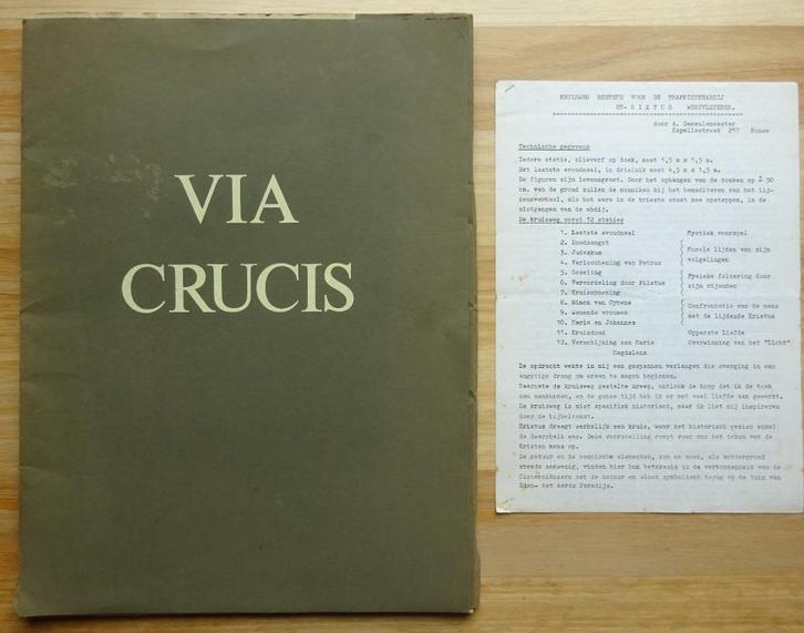 Kunstmap 1980 Via Crucis - Armand Demeulemeester, Boeken, Kunst en Cultuur | Beeldend, Gelezen, Ophalen of Verzenden
