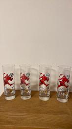 Lot de 4 ancien rare verres les diables rouges, Neuf