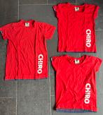 3 t-shirt chiro rood korte mouwen 14 jaar maat 164, Kleding | Dames, Sportkleding, Ophalen of Verzenden, Zo goed als nieuw, Rood