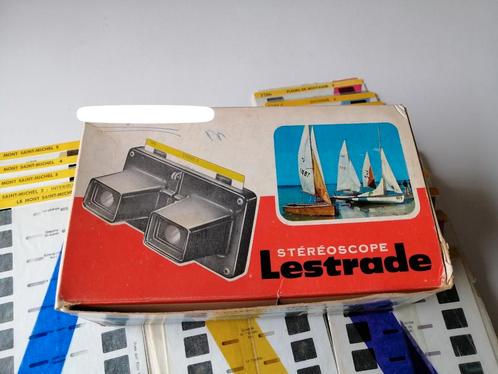 Stereoscope Lestrade 3D viewer met nog veel fotokaarten, TV, Hi-fi & Vidéo, TV, Hi-fi & Vidéo Autre, Comme neuf, Enlèvement ou Envoi