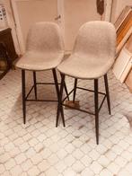 Mooie grijze barkrukken, Huis en Inrichting, Barkrukken, Ophalen, Zo goed als nieuw