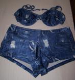 Bikini taille 42, Kleding | Dames, Badmode en Zwemkleding, Ophalen of Verzenden, Zo goed als nieuw, Blauw, Bikini