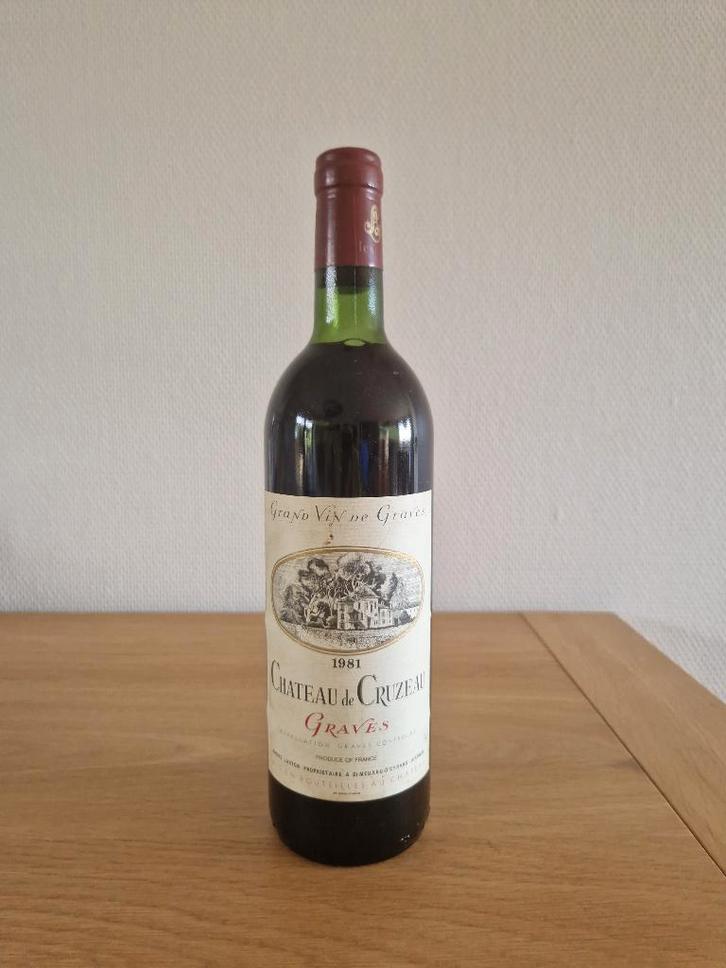 Château de Cruzeau - 1981 - Graves - 75 cl, Verzamelen, Wijnen, Nieuw, Rode wijn, Frankrijk, Vol, Ophalen of Verzenden