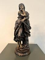 Bronzen beeld getiteld "Mignon”  door Adrien Étienne Gaudez, Antiek en Kunst, Ophalen, Brons