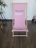 Transat neuf pliable en bois et toile, Ophalen, Nieuw, Hout, Inklapbaar