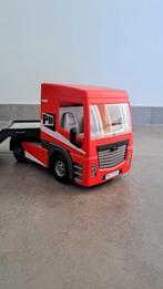 Vrachtwagen + Dieplader (+ tussenstuk hijskraan), Ophalen, Zo goed als nieuw, Complete set