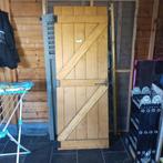 Eiken houten deur, Doe-het-zelf en Bouw, Deuren en Vliegenramen, Ophalen, Zo goed als nieuw