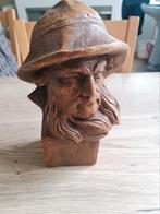 Beeld :  buste man met baard  / ceracast ( belgium ), Antiek en Kunst, Ophalen of Verzenden