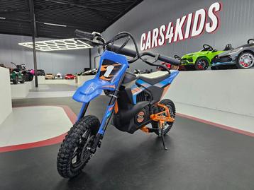 Kinder Crossmotor 24 volt - leren zit - tot 22km  beschikbaar voor biedingen