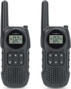 Nedis Walkie Talkie Set – 10 km – VOX/PTT – Zwart | Nieuw, Telecommunicatie, Portofoons en Walkie-talkies, Niet ingevuld, Niet ingevuld