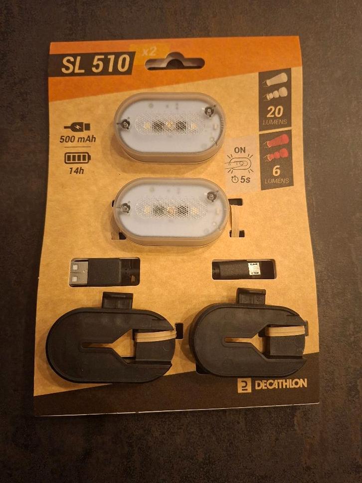 Verlichting fiets, Fietsen en Brommers, Fietsaccessoires | Fietsverlichting, Verlichtingsset, Nieuw, Batterij, Oplaadbaar, Ophalen