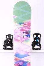 155 dames snowboard K2 ECO LITE, green/pink, FLAT, Sport en Fitness, Snowboarden, Verzenden, Gebruikt, Bindingen