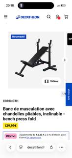 Banc de musculation decathlon, Sport en Fitness, Ophalen, Nieuw
