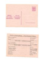 carte d'avis de changement d'adresse 60 centimes, Non oblitéré, Autre, Envoi, Neuf