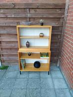 Vintage vitrinekast/boekenkast, Huis en Inrichting, Kasten | Buffetkasten, Ophalen, Zo goed als nieuw