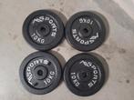 4x 10kg Msport Gietijzeren 30mm schijven, Sport en Fitness, Fitnessmaterialen, Ophalen, Nieuw, Benen, Halterschijven