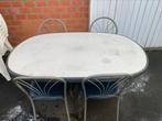 Tuintafel mat stoelen, Tuin en Terras, Ophalen