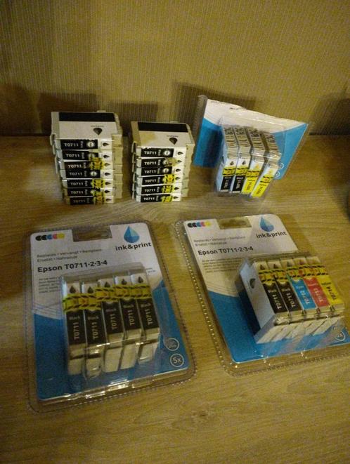 Lot 27 cartouches encre T0711 Ink&print compatibles  Epson, Informatique & Logiciels, Fournitures d'imprimante, Neuf, Autres types