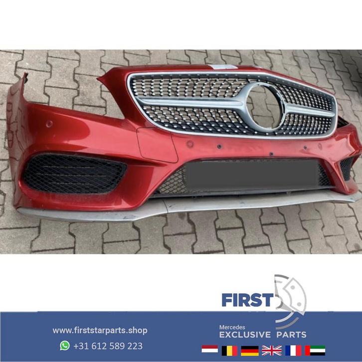 W218 BUMPER FACELIFT CLS AMG VOORBUMPER COMPLEET + DIAMOND G, Auto-onderdelen, Carrosserie, Bumper, Mercedes-Benz, Voor, Gebruikt