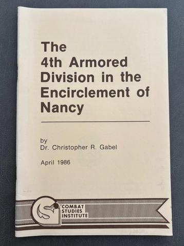 The 4th Armored Division in the Encirclement of Nancy beschikbaar voor biedingen