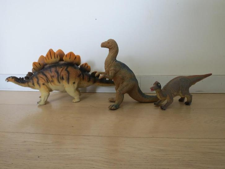 Dinosaurus - 3 grote dinosaurussen, Verzamelen, Speelgoed, Zo goed als nieuw, Ophalen of Verzenden