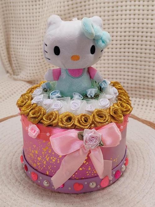 Hello Kitty bloembak - handgemaakte editie, Huis en Inrichting, Woonaccessoires | Kunstplanten en Kunstbloemen, Nieuw, Ophalen of Verzenden