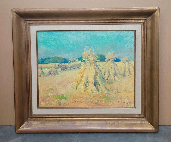 Henri ROIDOT, oogstlandschap, Antiek en Kunst, Kunst | Schilderijen | Klassiek, Ophalen of Verzenden