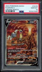 Entei V [Full Art] PSA 10 - GG36/GG70 - Crown Zenith 2023, Verzenden, Zo goed als nieuw, Losse kaart