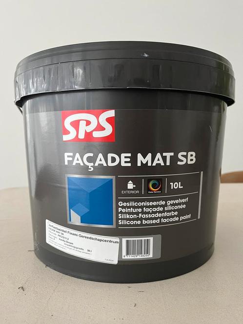 SPS Façade Mat SB gevelverf - op kleur gemengd - 10L, Doe-het-zelf en Bouw, Verf, Beits en Lak, Nieuw, Verf, 5 tot 10 liter, Ophalen