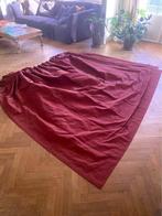 Rideaux/Tissue - Bordeaux - 240x280 - tissus du Chien vert, Huis en Inrichting, Stoffering | Gordijnen en Lamellen, Ophalen, Gebruikt